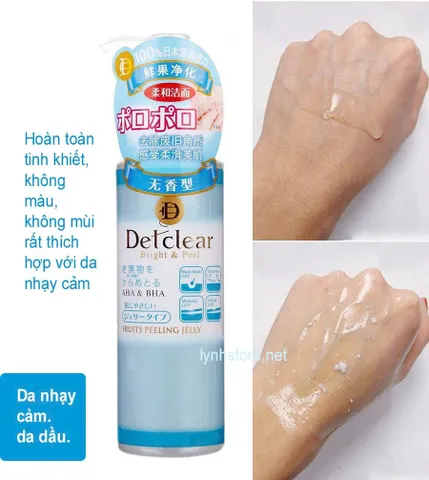 Gel Tẩy Tế Bào Chết Detclear Bright & Peel Nhật Bản 180ml - Dành Cho Da Nhạy Cảm