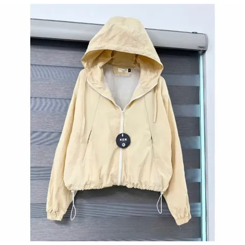 Áo Khoác Gió Nữ Cao Cấp 2 Lớp Bên Trong Lót Lụa Chống Nắng Cản Gió Kháng Nước Chống Tia UV Có Mũ Siêu Nhẹ Thoáng Mát