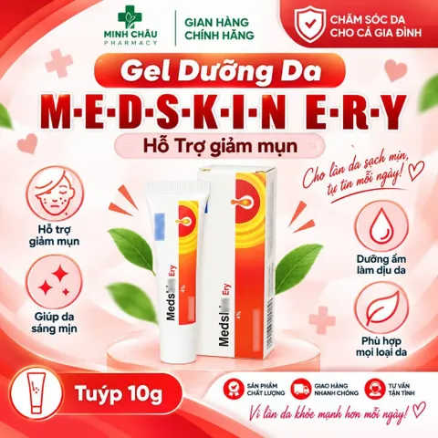 Gel Dưỡng Da M-E-D-S-K-I-N E-R-Y Hỗ Trợ Làm Dịu Mẩn Đỏ & Cân Bằng Da Tuýp 10g