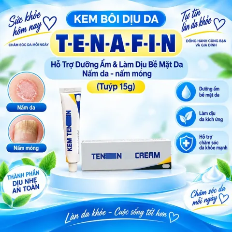 Kem Bôi Dưỡng Da T-E-N-A-F-I-N Hỗ Trợ Dịu Mát & Cân Bằng Bề Mặt Da Tuýp 15g