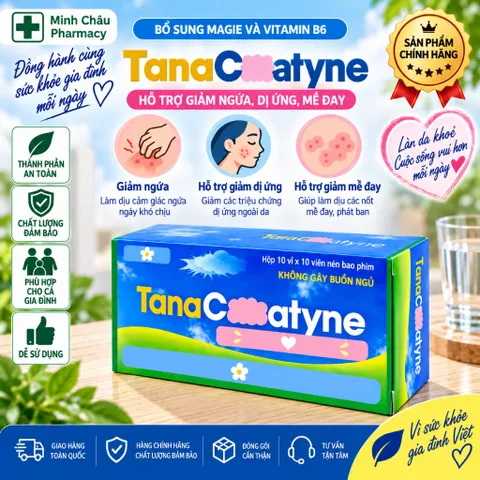 Viên Uống T-A-N-A C-L-A-R-A Hỗ Trợ Dịu Mát Đường Hô Hấp & Dễ Chịu Khi Thời Tiết Thay Đổi Hộp 100 Viên
