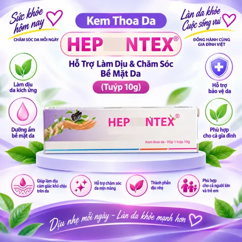Kem Bôi Dưỡng Da H-E-P-G-E-N-T-E-X Hỗ Trợ Dịu Mát & Cân Bằng Bề Mặt Da Tuýp 10g