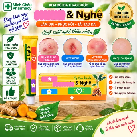 Kem Bôi Nghệ E-r-y-t-h-r-o NH Hỗ Trợ Làm Dịu Vùng Da Thô Ráp & Mịn Bề Mặt Da Tuýp 10g
