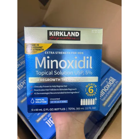 COMBO 1 hộp 6 chai dạng GEL Dung dịch Thoa ngoài mọc Tóc , mọc Râu của Mỹ