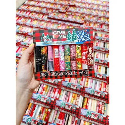 ( HÀNG MỸ ) set Xịt thơm toàn thân body mist Bath And Body Works 10ml