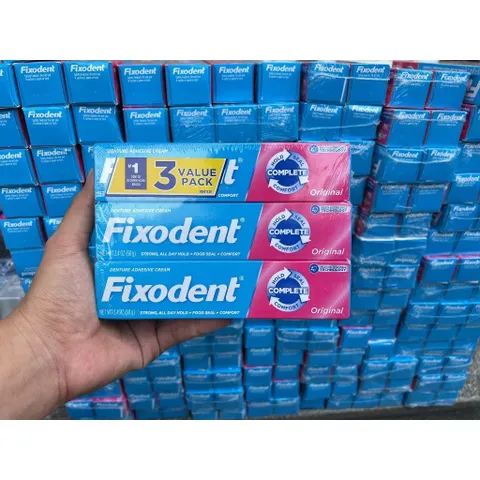 1 tuýp Keo dán hàm răng giả Fixodent Denture Adhesive Cream Original 68g của Mỹ 831953