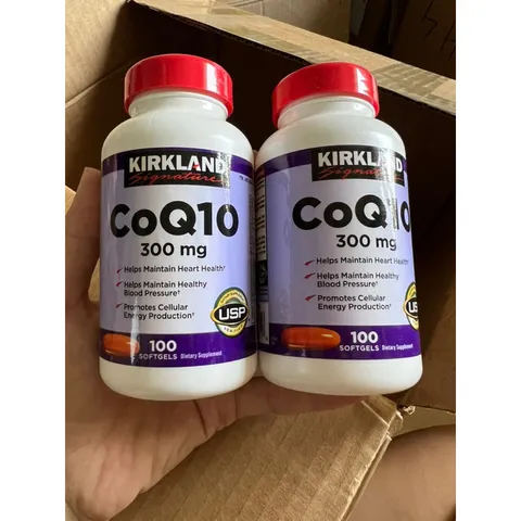 [HÀNG MỸ AIR CÓ BILL] Viên Uống Kirkland Signature CoQ10 300mg Hỗ Trợ Hệ Tuần Hoàn & Năng Lượng Cơ Thể (Lọ 100 Viên)