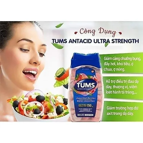 Viên TUMS Extra Strength 1000 của Mỹ 265 viên