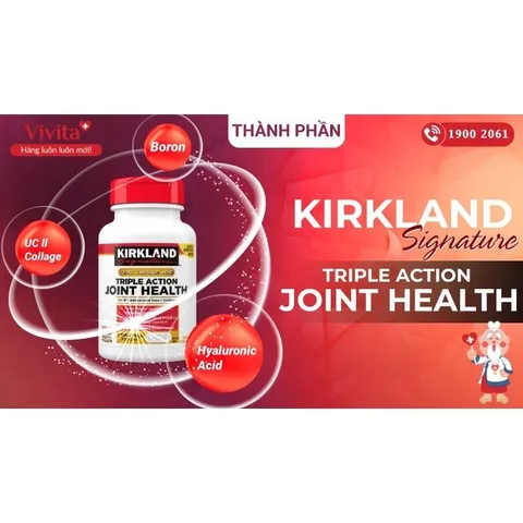 Viên Kirkland Triple Action Joint Health 110 viên M.ỹ