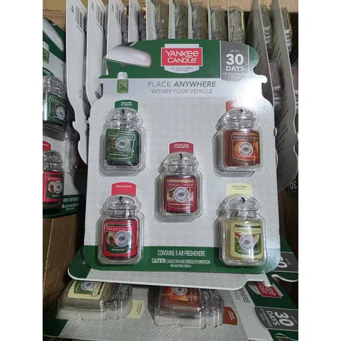 [MỸ CHÍNH HÃNG] Combo 5 Hũ Sáp Thơm Xe Hơi Yankee Candle Car Jar