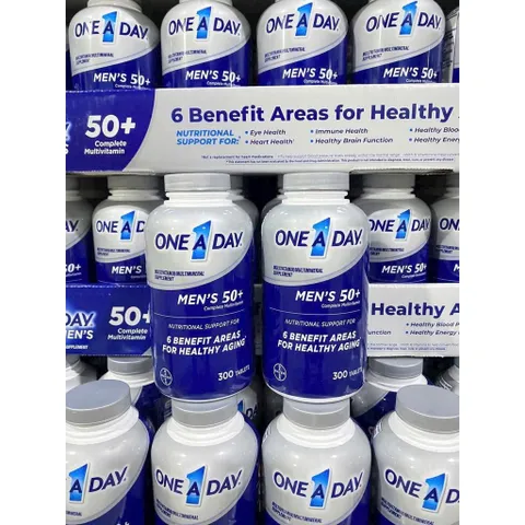 Viên uống One A Day Men's, Women 50+ Multivitamin 300 viên