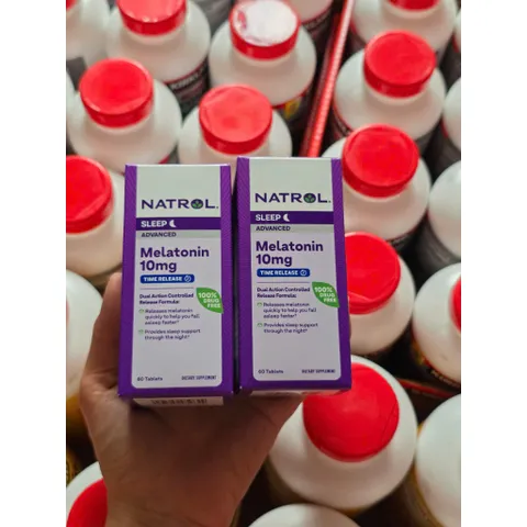 Viên uống Natrol Melatonin 60 viên 10mg của Mỹ