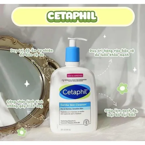 CHÍNH HÃNG MỸ CHAI 591ML Sữa Rửa Mặt Cetaphil Cho Mọi Loại Da, chai 591ml