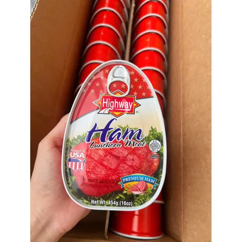 Thịt hộp HAM Luncheon Meat - Highway 454gr của Mỹ 2029