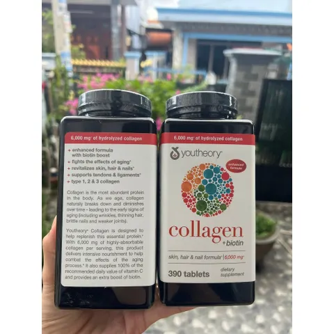 Youtheory Chính Hãng - Viên Collagen Youtheory Đẹp Da Chống Lão Hóa Youtheory 390 Viên