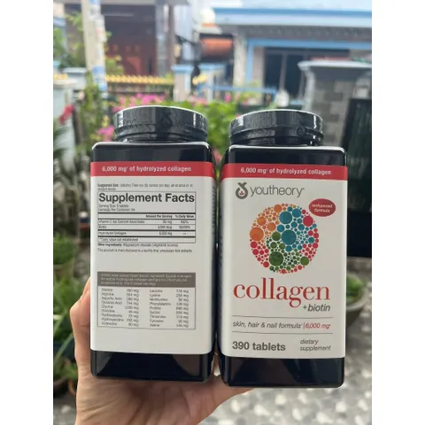 Youtheory Chính Hãng - Viên Collagen Youtheory Đẹp Da Chống Lão Hóa Youtheory 390 Viên