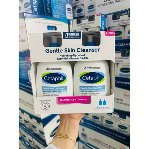 Nguyên Set 2 Chai Sữa Rửa Mặt Cetaphil Gentle Skin Cleanser - Mỹ (MẪU MỚI)