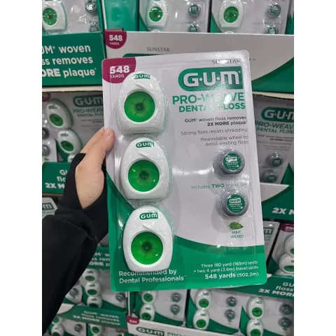 chỉ nha khoa GUM Pro weave detal floss hàng Mỹ CHÍNH HÃNG Ạ MỸ Ạ
