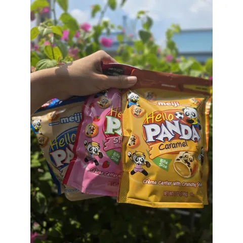 COMBO 3 BỊCH Bánh Gấu Nhân Kem Hello Panda (198g) - Thương Hiệu Meiji CỦA MỸ