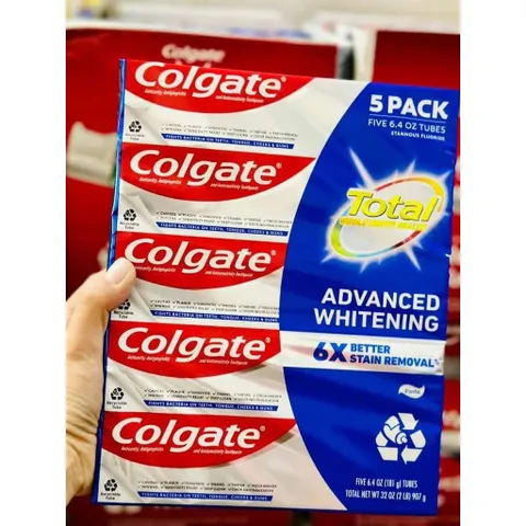 Kem đánh răng Colgate Total Advanced Whitening(181g) của Mỹ 2025
