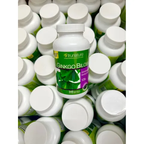 Viên Uốn g Bổ Não Trunature Ginkgo Biloba 120mg 340 Viên. date 2027