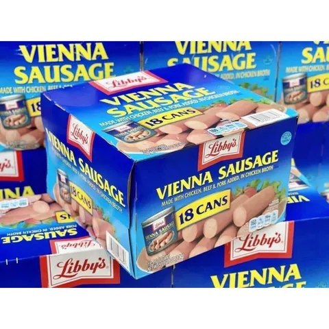 1 thùng 18 lon Xúc Xích Lon Mỹ Libby's Vienna Sausage (130G) - Thùng 18 Hộp