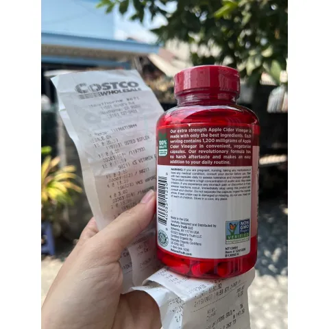 Date 6/2026 Viên Giấm Táo Nature's Truth Apple Cider Vinegar 1200mg - 180 Viên của Mỹ