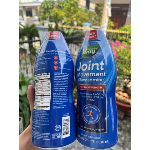 Mẫu mới date 2025 dạng nước Nature's Way Joint Movement Glucosamine 1000ml của Mỹ