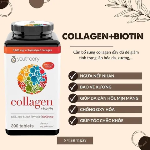 Viên Collagen Youtheory Đẹp Da Chống Lão Hóa Youtheory 390 Viên 2027