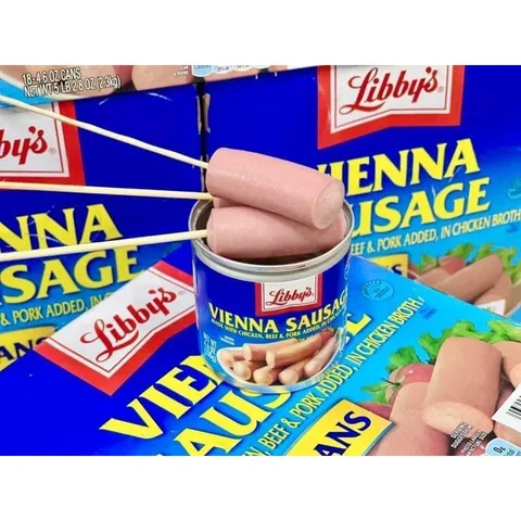 Tách LẺ 2 Hộp Xúc Xích Libby Vienna Sausage Của Mỹ 130g