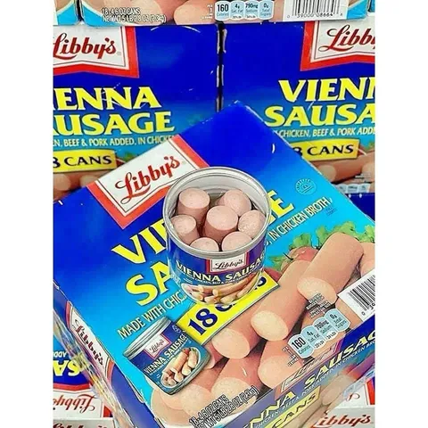 Tách LẺ 2 Hộp Xúc Xích Libby Vienna Sausage Của Mỹ 130g