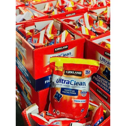 Túi Viên giặt Kirkland Ultra Clean 152 viên 3.04kg của Mỹ MẪU MỚI