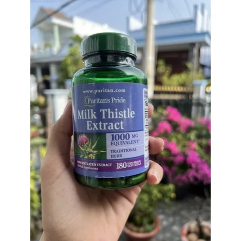 Bổ gan mỹ milk thisle extract 180v hàng mỹ chính hãng