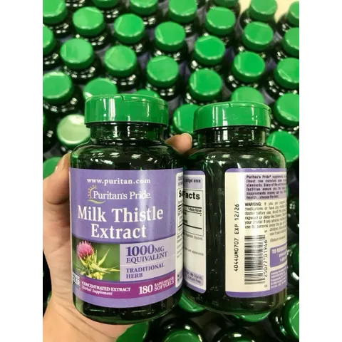 Bổ gan mỹ milk thisle extract 180v hàng mỹ chính hãng