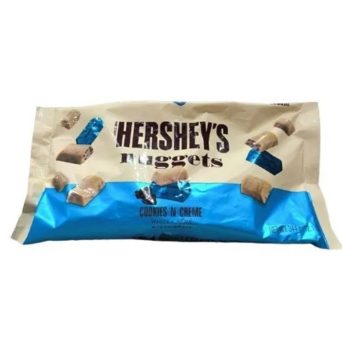 Của Mỹ Date 2025 Kẹo Socola Hershey’s Nuggets Cookies ‘N’ Creme White Chocolate 344g