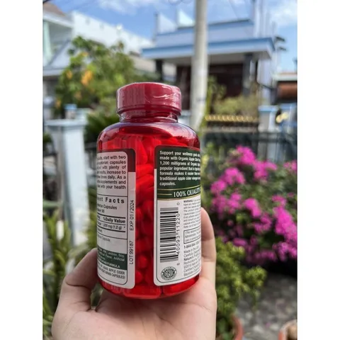 VIÊN GIẤM TÁO CỦA MỸ APPLE CIDER VINEGAR 180 Viên