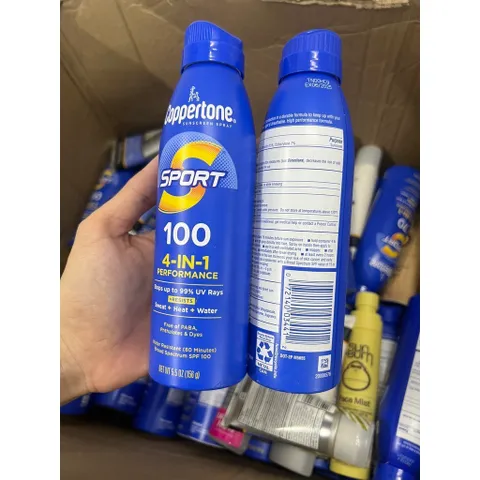 Xịt chống nắng Coppertone Sport Sunscreen Spray, SPF 100 - 156g