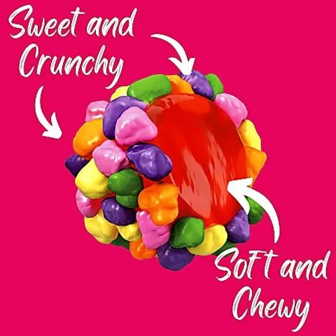 Kẹo dẻo phủ cốm cầu vồng Nerds Gummy Cluster 907g bịch to của Mỹ Kẹo Cầu Vồng Nerds Rainbow Candy