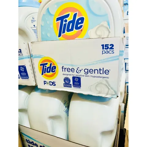 Chính hãng của Mỹ Viên Nước Giặt cho da nhạy cảm Tide PODS Free & Gentle (Mỹ) 152 viên