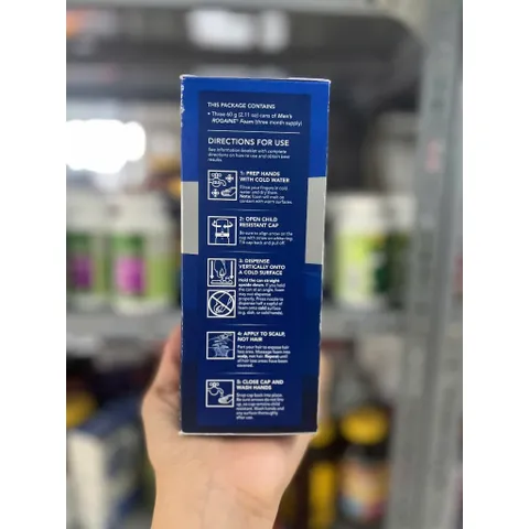 Kem mọc tóc Nam Rogaine Minoxidil 5% Foam Dạng Bọt 60ml chuẩn USA