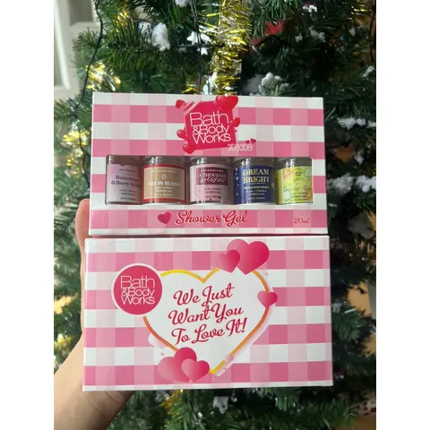 SET 5 CHAI SỮA TẮM CHIẾT BA TH AND BODY WO RKS CHAI 20ML HÌNH SHOP CHỤP