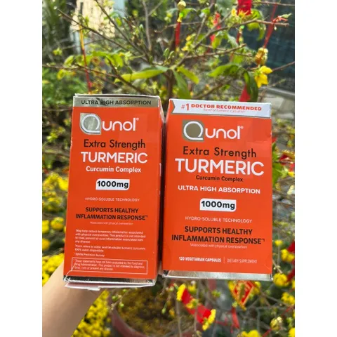 VIÊN TINH CHẤT NGHỆ TƯƠI 120 viên QUNOL EXTRA STRENGTH TURMERIC CURCUMIN COMPLEX 1000MG MỸ