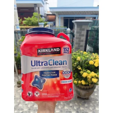 chính hãng Thùng Viên giặt Kirkland 152 viên ULTRA clean hàng Mỹ