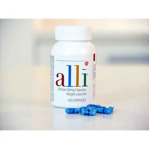 date 8/2025 CHÍNH HÃNG MỸ ALLI ORLISTAT 60 MG CAPSULES WEIGHT LOSS AID 60 VIÊN và 120 VIÊN