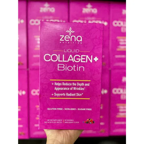 Chính hãng Colagen dạng nước Zena Nutrition Liquid Collagen + Biotin 900ml