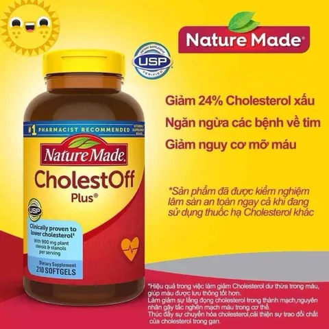 CỦA MỸ CHOLESTOFF PLUS 120 Viên date 10/25