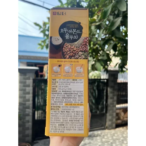HỘP 50 GÓI Ngũ Cốc DAMTUH 5 LOẠI ĐẬU Truyền Thống 900g - Hàn Quốc Date xa