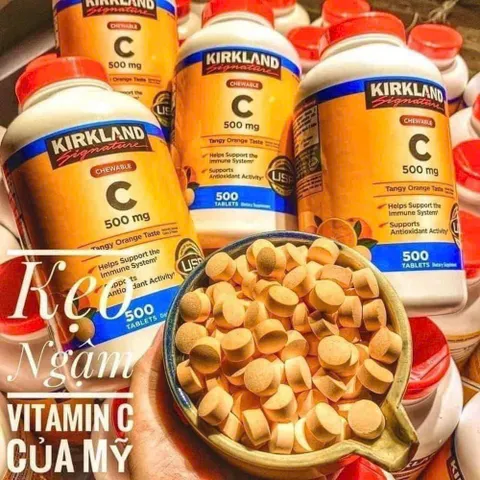 Kẹo vitamin c 500 mg kirkland c500mg Kirkland như hình shop chụp