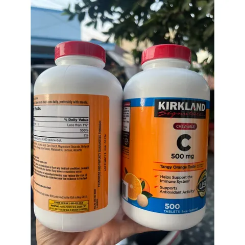 Date 5/2026 Kẹo vitamin c 500 mg kirkland c500mg kirkland