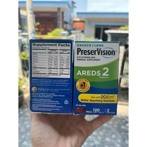 Viên bổ mắt PreserVision Areds 2 Formula 120 viên Mỹ 832298